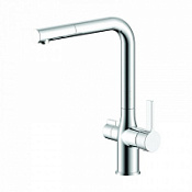 Смеситель IDDIS Pure PURSBFLi05 для кухонной мойки, хром