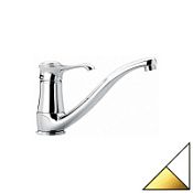 Смеситель Emmevi Tiffany 6095BO для кухонной мойки, белый/золото