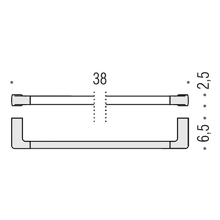 Полотенцедержатель Colombo Lulu B6209.CR хром