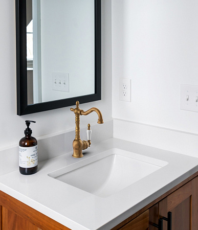 Смеситель GPD Retro MTL180-SO для раковины, Gold Oxide