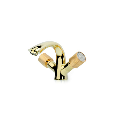 Смеситель Boheme Royal Cristal 291-Royal/CRST для раковины, золото