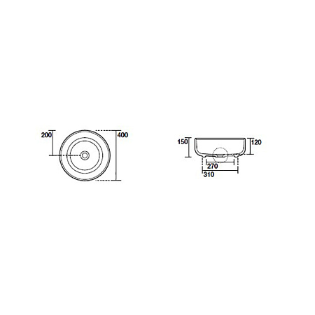 Раковина накладная Kerasan Nolita 534411 40x40 Verde Muschio
