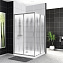 Душевой уголок BelBagno Uno UNO-195-AH-2-120/100-CH-CR рифленое стекло/хром
