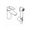 Смеситель с гигиеническим душем Grohe Eurosmart 23124003 для раковины, хром - фото 2