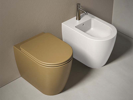 Биде напольное Hatria Futura Y9B701 белый глянцевый