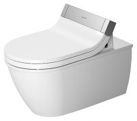 Унитаз подвесной Duravit Starck 3 22265900001-WG+610001002000300 с функцией биде, белый