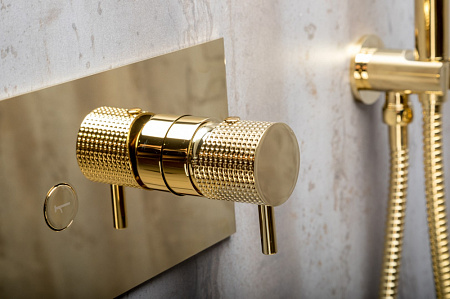 Душевой комплект Boheme Fusion 130-G для душа, золото