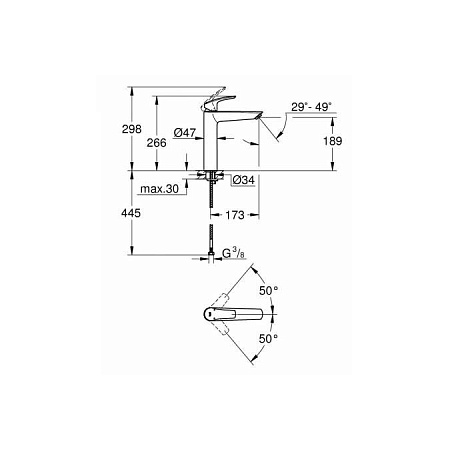 Смеситель Grohe Eurosmart 23971003 для раковины