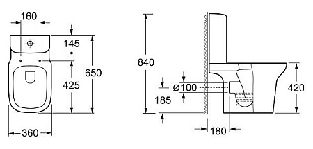 Унитаз-компакт BelBagno Torino BB10134CP