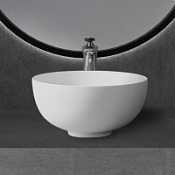 Раковина накладная ABBER Stein AS2617 белый матовый