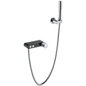 Смеситель Boheme Stick 123-BCR.2 для ванны, ручка Touch, черный/хром