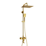 Душевая стойка WasserKRAFT Aisch A155.260.201.BG золото матовое