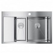 Кухонная мойка Omoikiri Akisame 78-2-IN-R 78х51 нержавеющая сталь