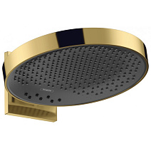 Верхний душ Hansgrohe Rainfinity 360 3jet 26234990 с настенным держателем, полированное золото