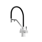 Смеситель для кухонной мойки Sancos Loro SC4007CH хром/черный