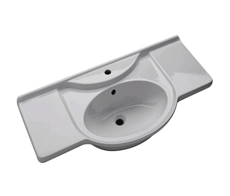 Тумба с раковиной Opadiris Тибет 80 стекло, слоновая кость (1013)