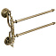 Полотенцедержатель Boheme Barocco 10666 двойной, бронза - фото 1