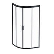 Душевой уголок AM.PM Gem W90G-401-090BT 90 профиль черный матовый (без поддона) TOTAL BLACK