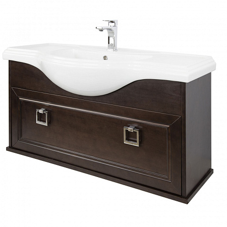 Тумба с раковиной Tessoro Foster TS-F90120-CH-N 120 подвесная, темный орех