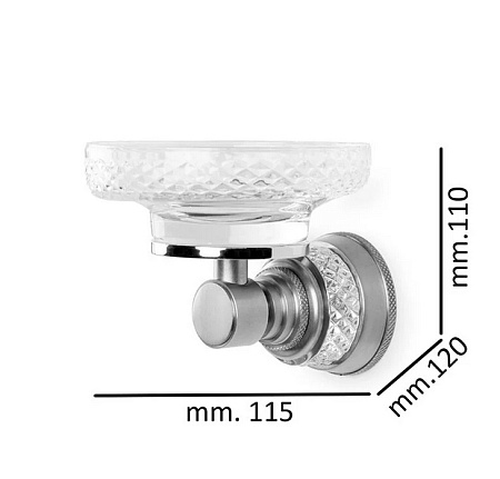 Мыльница Boheme Aura 10243-CR настенная, хром