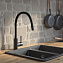 Смеситель IDDIS Kitchen 360 K36BLJ0i05 для кухонной мойки, черный - фото 2