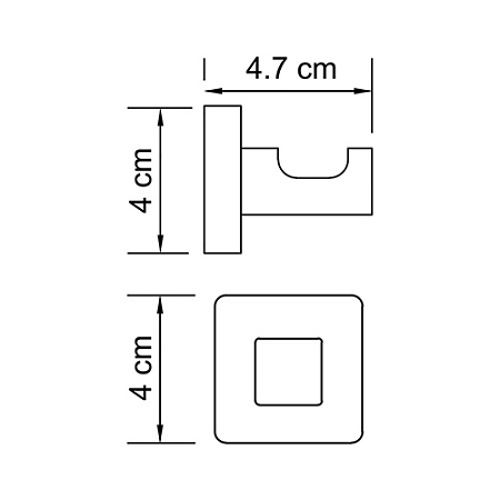 Крючок WasserKRAFT Dill K-3923 хром