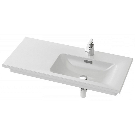 Тумба с раковиной Jacob Delafon Madeleine EB2055-J51 100 R белый матовый