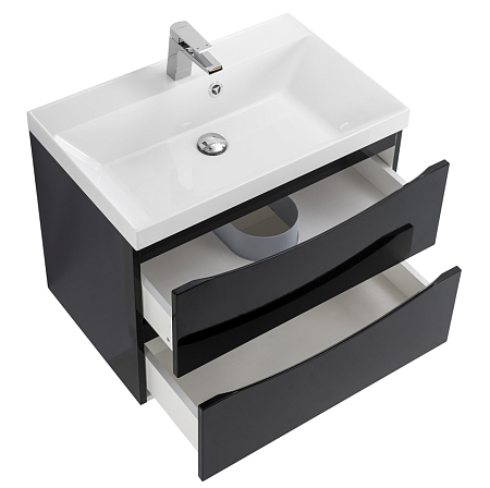 Мебель для ванной BelBagno Marino MARINO-700-2C-SO-NL-P 70 nero lucido