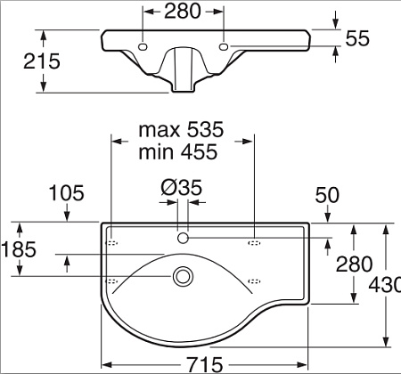 Раковина Gustavsberg Basic 593-2 R