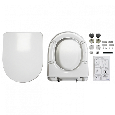 Крышка-сиденье Sanita Luxe Amalfi 0086951 микролифт, белый