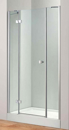 Душевая дверь в нишу Cezares Crystal CRYSTAL-B-13-80+60/60-C-Cr-L 195 L прозрачное стекло