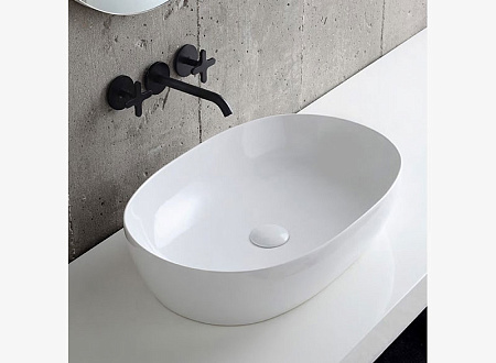 Раковина Azzurra Elegance ELLA060400C0BI/(ECI60 bi*0) 60x40 белый