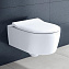 Унитаз подвесной Villeroy & Boch Avento 5656RS01 с сиденьем микролифт SlimSeat, alpin - фото 2