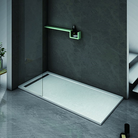 Поддон для душа из искусственного мрамора Cezares TRAY-AS-AH-100/90-30-W прямоугольный