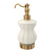 Дозатор настольный Migliore Olivia 17421 керамика белая, бронза