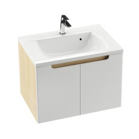 Тумба с раковиной Ravak Classic SDD 600 X000001086 подвесная, береза/белая
