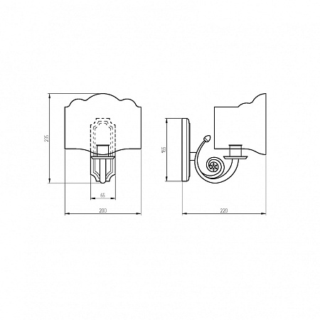 Светильник Migliore Mirella 17187 бронза