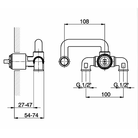 Cкрытая монтажная часть Cisal  ZA02551004 смесителя для раковины  