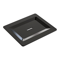 Мыльница Boheme Space 10966-SGM-SOAP для полки, оружейная сталь глянцевая