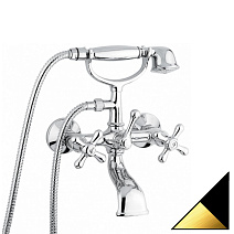 Смеситель Emmevi Deco Classic 12011NO для ванны с душем, черный/золото