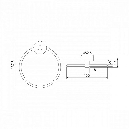 Полотенцедержатель IDDIS Sena SENSSO0i51 хром