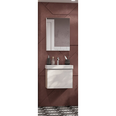 Мебель для ванной Aquaton Асти 1A263101AXD70 55 белый/ясень шимо