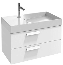 Тумба для комплекта Jacob Delafon Rythmik EB1303-G1C (EB1303-HU) 80 см, 2 ящика, белый бриллиант