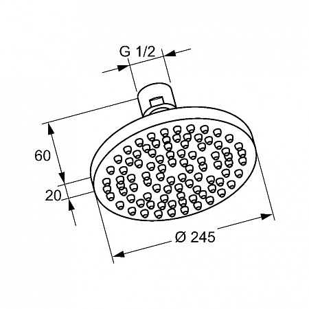 Верхний душ Kludi A-QA 6651105-00 хром