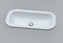 Раковина Azzurra Glaze GLLI06938000BI (GLZ 69x38/IN bi) 69x38 белый