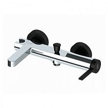 Смеситель GPD Gildo MBB165-K-S для ванны с душем хром/черный