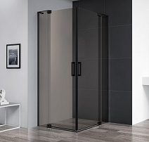 Душевой уголок Cezares Slider SLIDER-AH-2-80/90-100/110-BR-NERO бронза/профиль черный