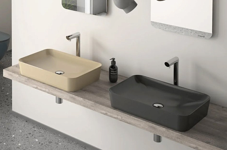 Раковина Tessoro Creavit UL60-CM 60х40 капучино матовый