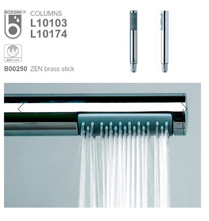 Душевая стойка Bossini Cosmo L10103.073 черный матовый