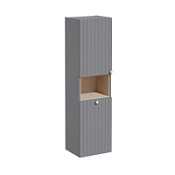 Шкаф-пенал VitrA Root Groove 69095 40 L с корзиной для белья, серый матовый Шкаф-пенал VitrA Root Groove 69095 40 L с корзиной для белья, серый матовый